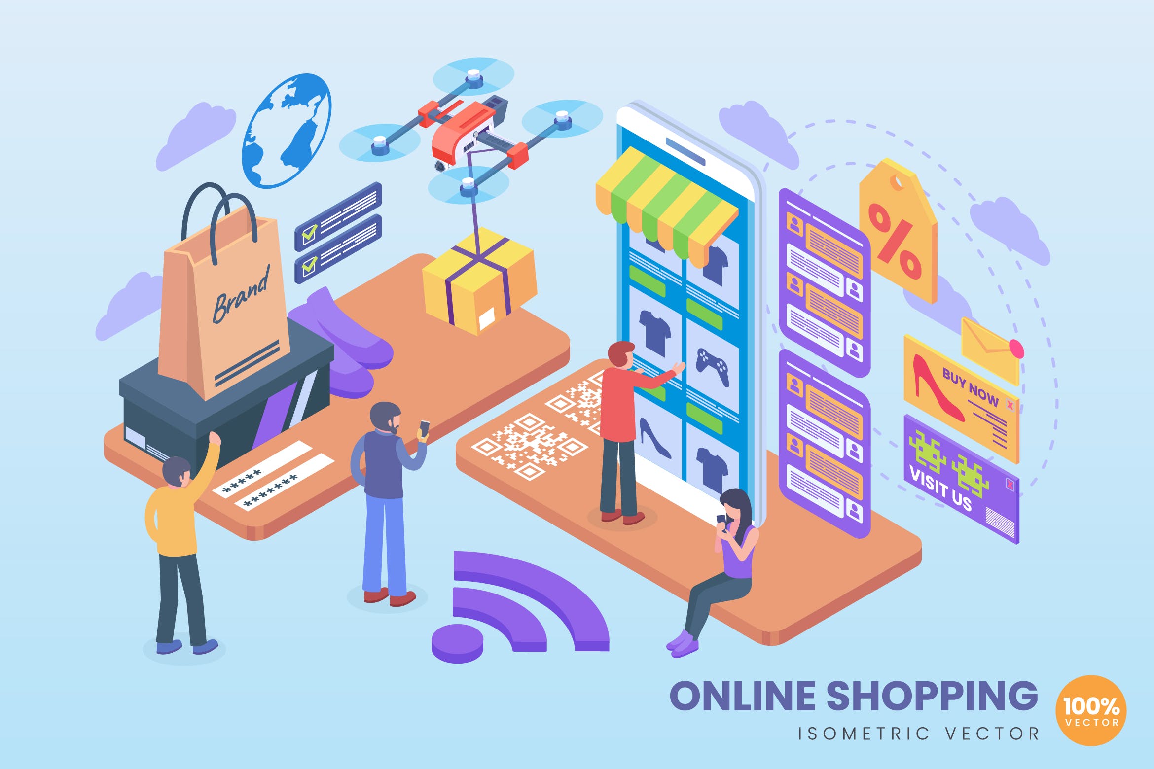 網上購物與電子商務 距離、螞蟻、素材與代理的精選概念解析